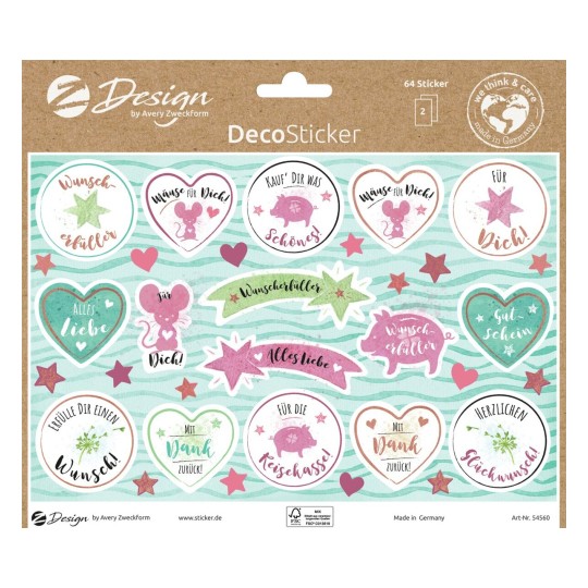 Deko Sticker Gutschein Avery Zweckform