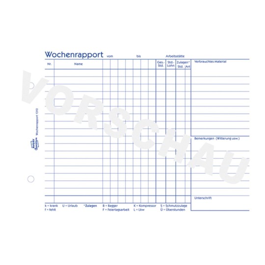 Wochenrapport 1310 Avery Zweckform In diesem bereich sind viele unterschiedliche. wochenrapport 1310 avery zweckform