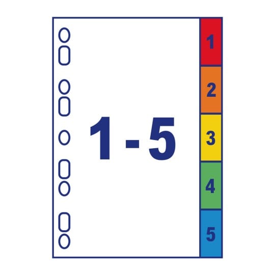 Spezialkarton-Register 01733501 225 x 297 mm