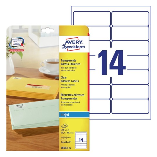 Avery Etiketten J8162 - etiketten muster kostenlos