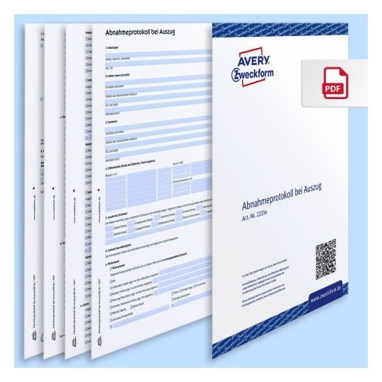 Abnahmeprotokoll bei Auszug PDF Vorschau