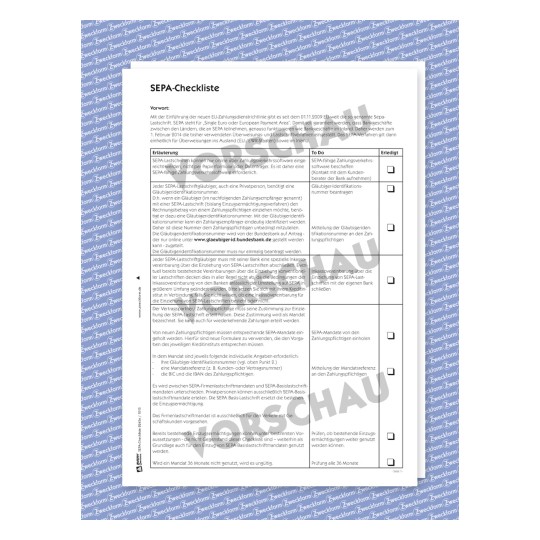Sepa Checkliste Kostenlos Zum Download Avery Zweckform Avery Zweckform