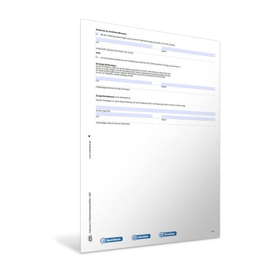 Patientenverfügung PDF und Word Vorschau
