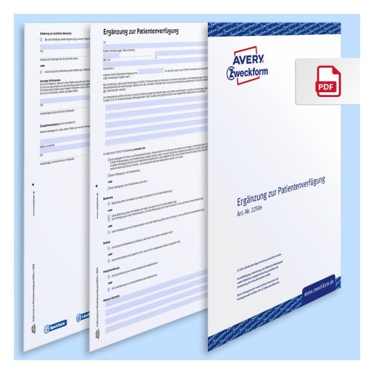 Patientenverfügung PDF und Word Vorschau