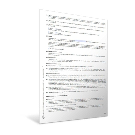 Mietvertrag über einen Kraftfahrzeug-Einstellplatz mit Ladevorrichtung für Elektrofahrzeuge PDF und Word Vorschau