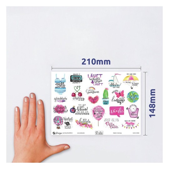 Lettering Sticker Spruche 54546 Avery Zweckform