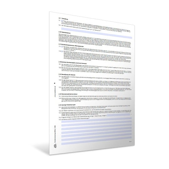 Mietvertrag PDF und Word Vorschau