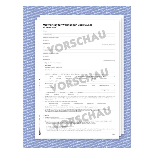 Mietvertrag Als Muster Zum Download Avery Zweckform Avery Zweckform