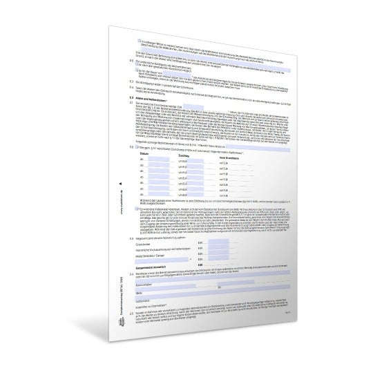 Mietvertrag Wohnung/Haus Formular Set PDF und Word Vorschau