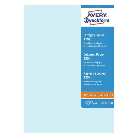 Farbiges Papier 2929 100 Avery Zweckform