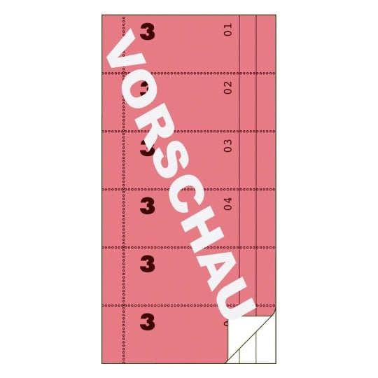Bonbuch 833 105 x 198 mm