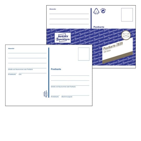 Postkarten 2839 Inhalt: 100 Blatt