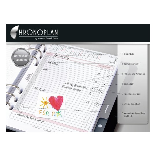 Chronoplan Wochenplan 50251 Avery Zweckform chronoplan kalender 2021