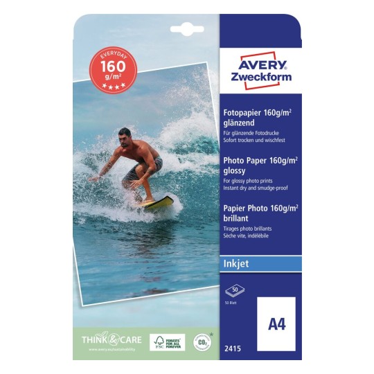 Fotopapier Fur Inkjetdrucker Avery Zweckform