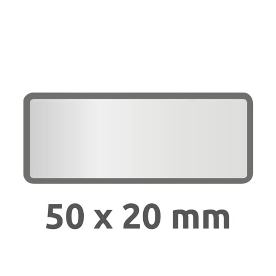 6922 4004182069226 Inventar-Etikett Aluminium schwarz blanko 2 part