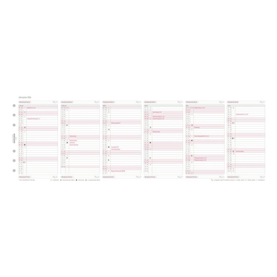 Chronoplan 50292 - Calendario 2022, forato A5, con agenda settianale
