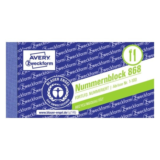 Nummernblock 868