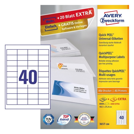 Etiketten Drucken 3657 universal etiketten 3657 200 avery zweckform Etiketten Drucken 3657 universal etiketten 3657 200 avery zweckform