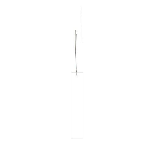 Hänge-Etiketten mit verzinktem Draht, Folie 350µ, zur Handbeschriftung T9201 100 x 18 mm