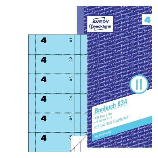Bonbuch 834 Inhalt: 2x50 Blatt