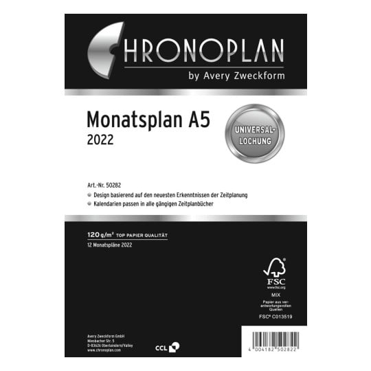 Chronoplan Monatsplan 50282