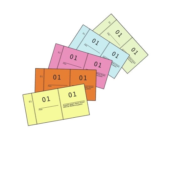 Nummernblock 868 105 x 53 mm