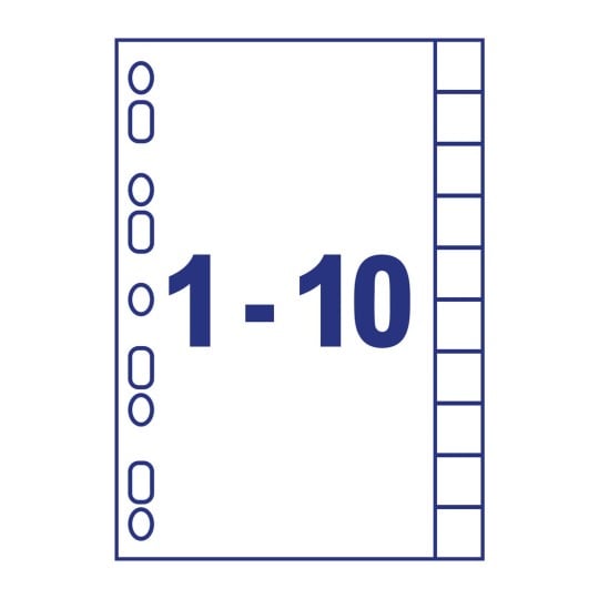 Etiketten-Register 01812061 225 x 297 mm
