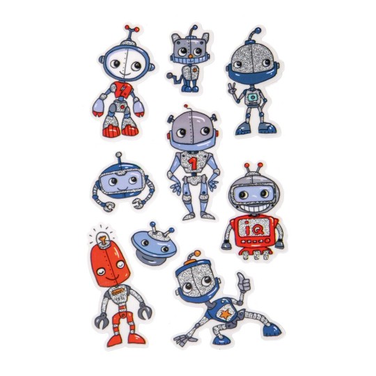 Glitter Sticker Roboter 57291 Avery Zweckform