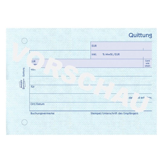 Quittung Inkl Mwst 300 Avery Zweckform