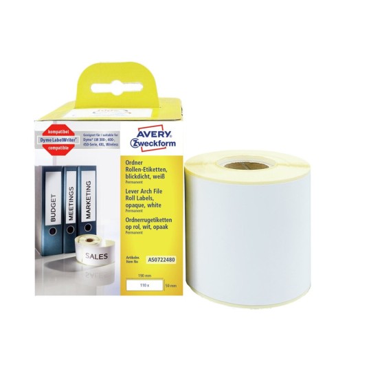 Rollenetiketten AS0722480 Inhalt: 110 Etiketten / 1 Rolle