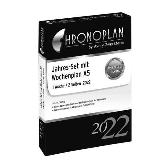 Chronoplan Jahres-Set Wochenplan 50292