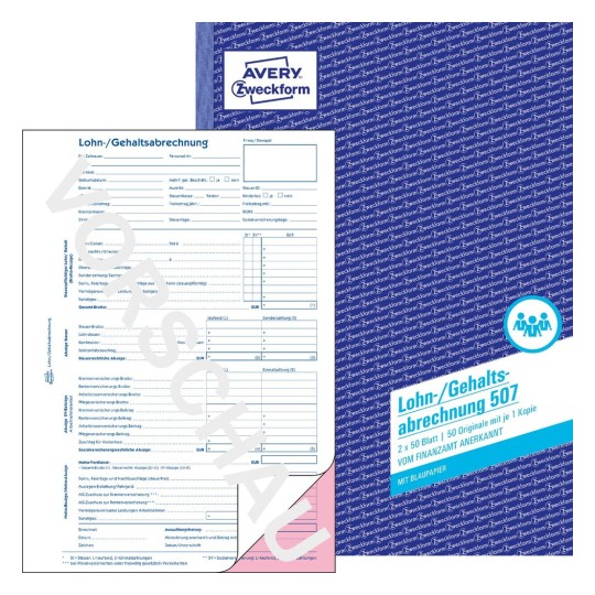 Formulare Für Lohn Gehalt Personal Avery Zweckform