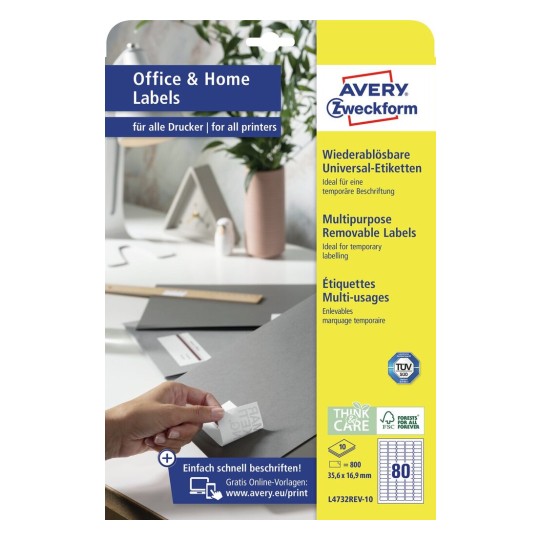 Universal Etiketten L4732rev 10 Avery Zweckform