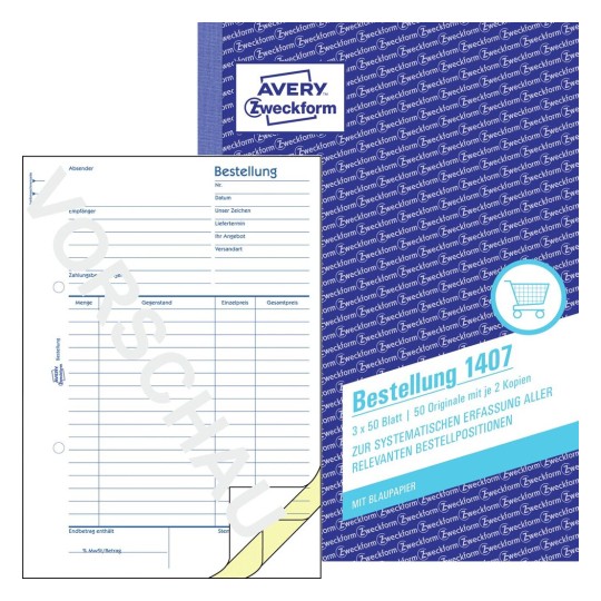 Bestellung 1407 Inhalt: 3x50 Blatt