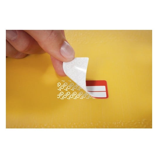 6925 4004182069257 Etikett Inventar Eigentums-Etikett Schachbrett rot 2 Felder 1 part