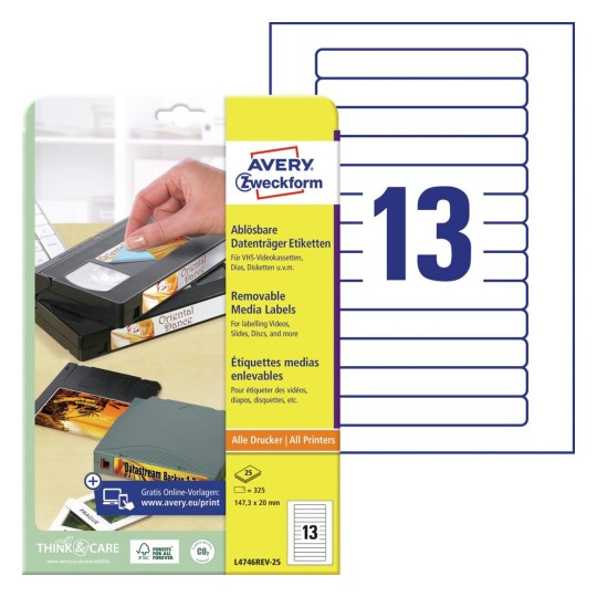 Videoetiketten | Avery Zweckform