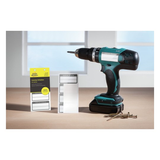 6903 4004182069035 Etikett Inventar Etikett mit Laminat schwarz anw