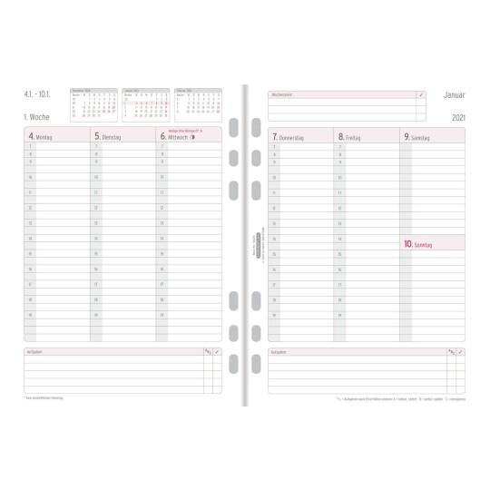 Chronoplan Wochenplan 50231 Avery Zweckform chronoplan kalender 2021