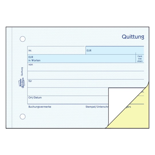 Quittung Kleinunternehmer ohne MwSt. | 1742 | Avery Zweckform