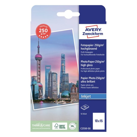 Fotopapier Fur Inkjetdrucker Avery Zweckform