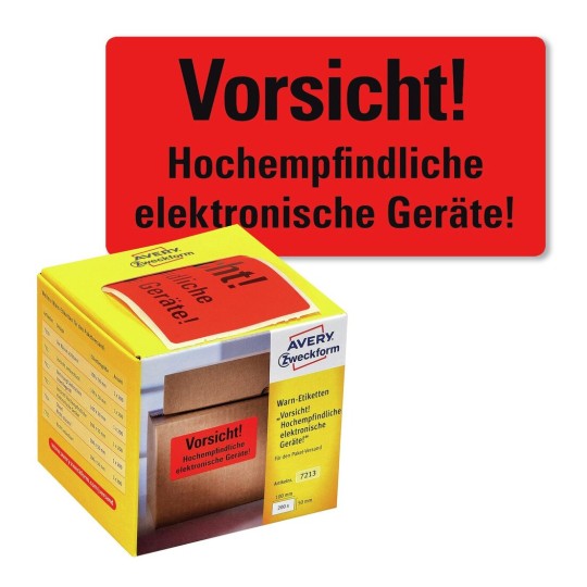 Warnetiketten 7213 Inhalt: 200 Etiketten / 1 Rolle