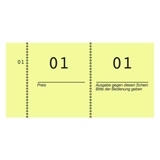 Nummernblock 869-10-2 105 x 53 mm