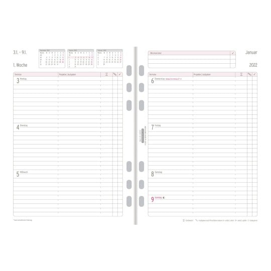 Chronoplan Wochenplan 50572 148 x 210 mm