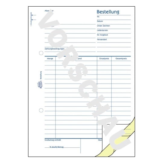 Bestellung 1407 148 x 210 mm