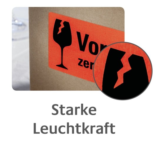 7210 4004182172100 Warnetiketten Leuchtkraft neonrot part