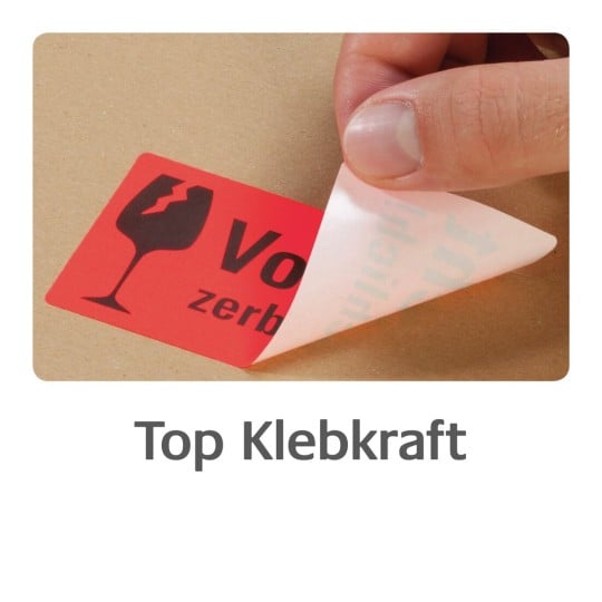 7210 4004182172100 Warnetiketten Klebkraft neonrot part