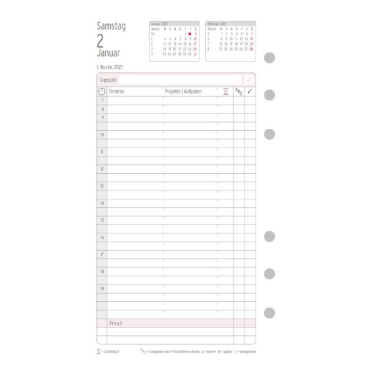 Chronoplan Tagesplan 50241 Avery Zweckform