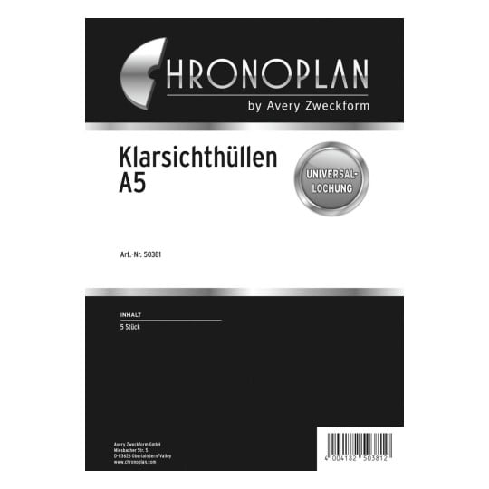 Chronoplan Klarsichthülle 50381