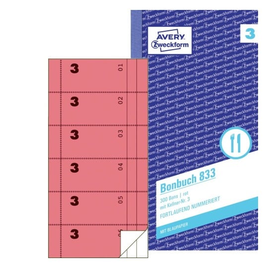 Bonbuch 833 Inhalt: 2x50 Blatt