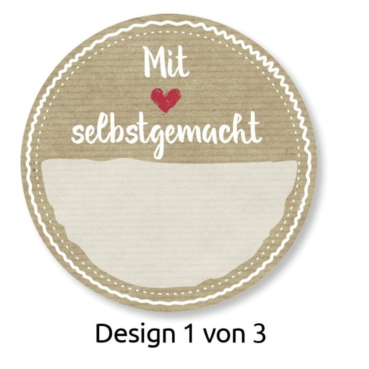AVERY Zweckform 56818 Marmeladenetiketten Sticker Aufkleber, "Mit Liebe selb...